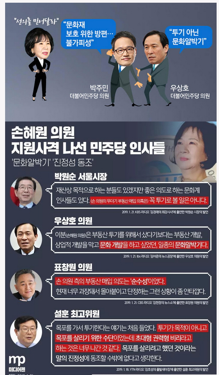 손혜원과 민주당 실드 한셋트ALC47AA.jpg